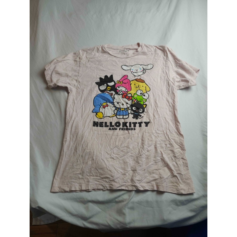 Sanrio Hello Kitty And Friends Shirt Womens Medium Pink Graphic Print Kawaii
